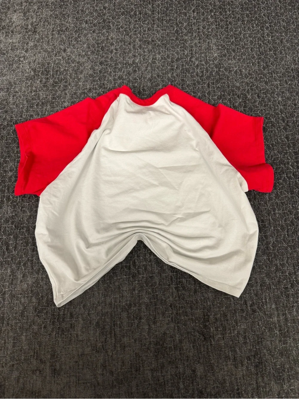 Hype Kids Raglan Tee - Red & White Tampa Script